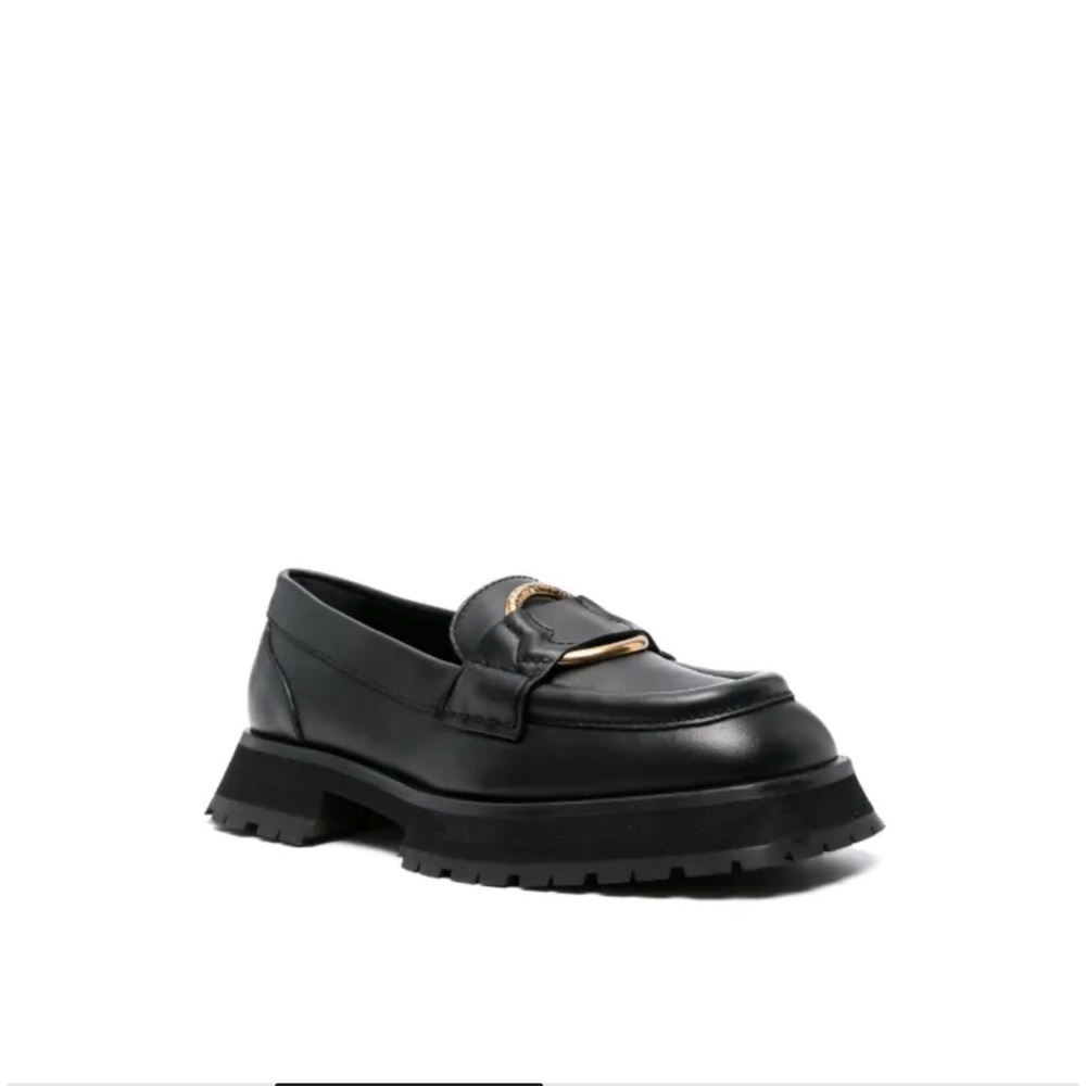 Moncler Women's Black Bell Loafers- Size 40 - Picture 3 of 7